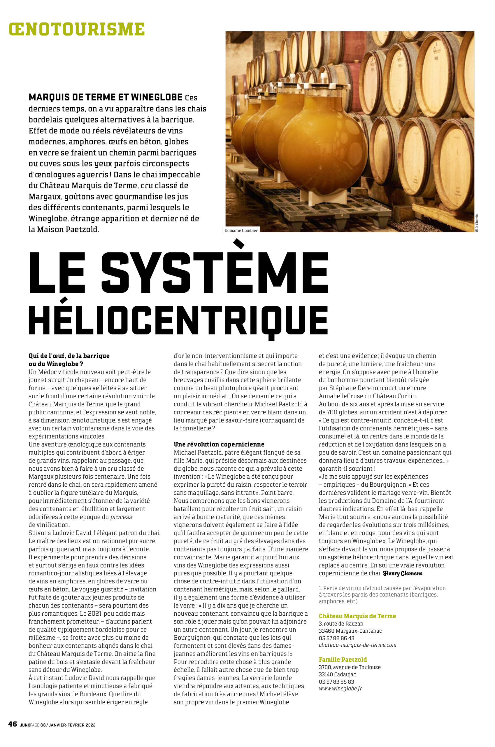 Wine globe Oenologues de France